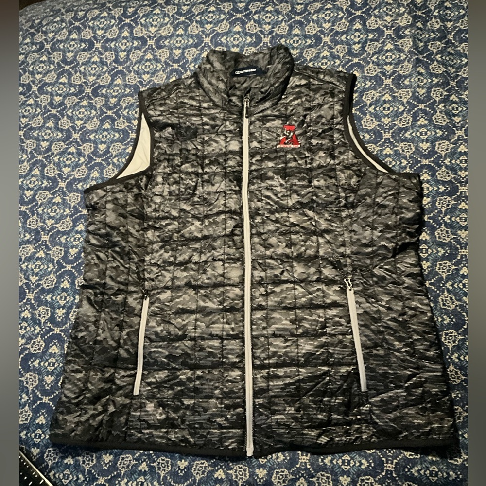 Cutter & Buck Alabama Rainier PrimaLoft Eco Insulated Printed Puffer Vest
